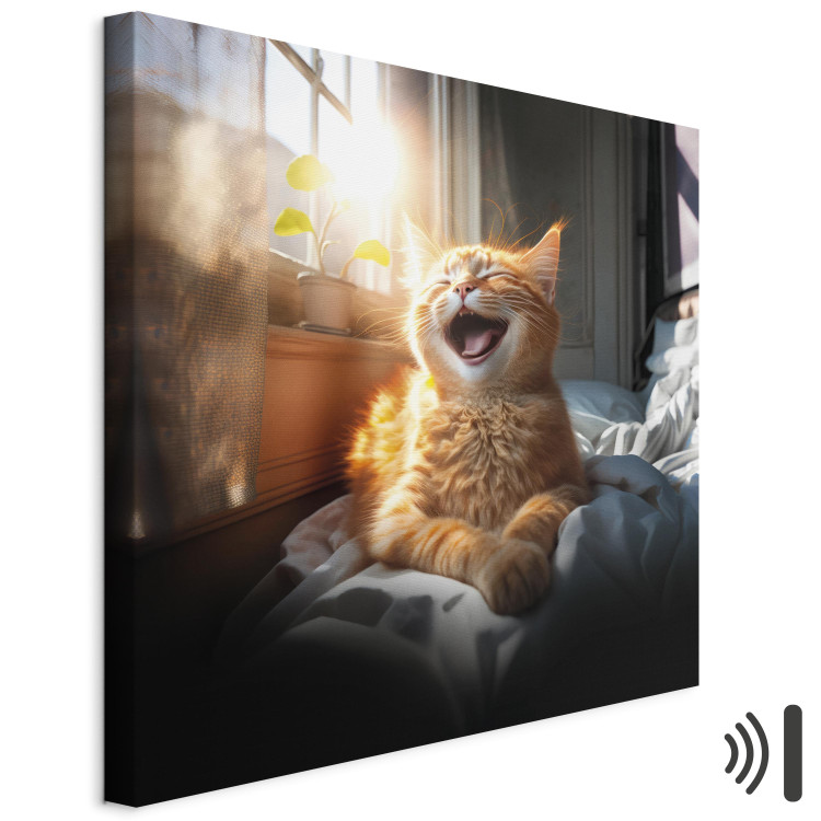 Canvas AI Maine Coon Cat - Ginger Happy Animal in the Sunshine - Square 150232 additionalImage 8