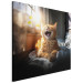 Canvas AI Maine Coon Cat - Ginger Happy Animal in the Sunshine - Square 150232 additionalThumb 2
