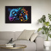 Canvas Print Colorful Gameplay - Game Controller in Multi-Colored Backlight 150632 additionalThumb 3