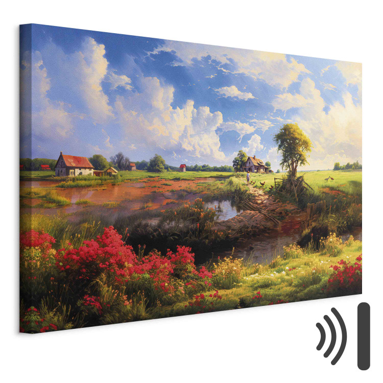 Canvas Rural Idyll - Landscape of the Polish Countryside in Warm Autumn Colors 151532 additionalImage 8