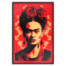 Wall Poster Portrait of Frida - A Poster-Like Representation of the Painter on a Red Background 152232 additionalThumb 18