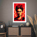 Wall Poster Portrait of Frida - A Poster-Like Representation of the Painter on a Red Background 152232 additionalThumb 13