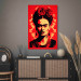 Wall Poster Portrait of Frida - A Poster-Like Representation of the Painter on a Red Background 152232 additionalThumb 9