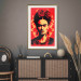 Wall Poster Portrait of Frida - A Poster-Like Representation of the Painter on a Red Background 152232 additionalThumb 18
