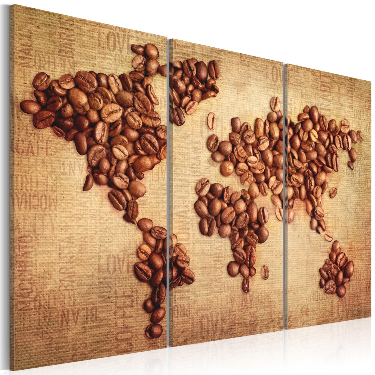 Canvas Print Coffee from around the world - triptych 55432 additionalImage 2