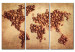 Canvas Print Coffee from around the world - triptych 55432