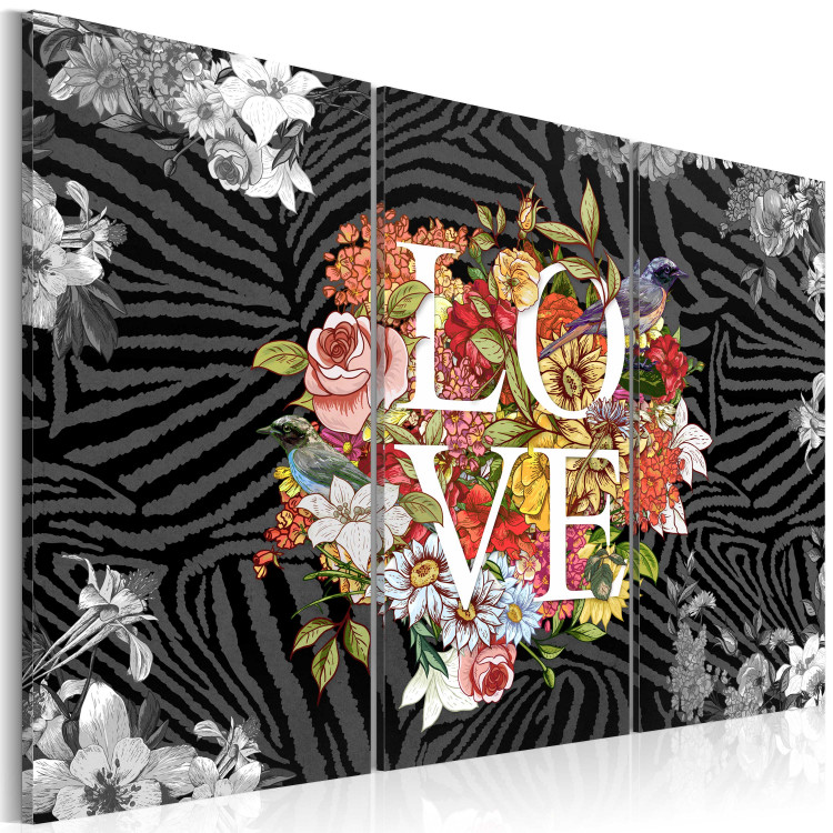 Canvas Print Flowers from the heart 55732 additionalImage 2