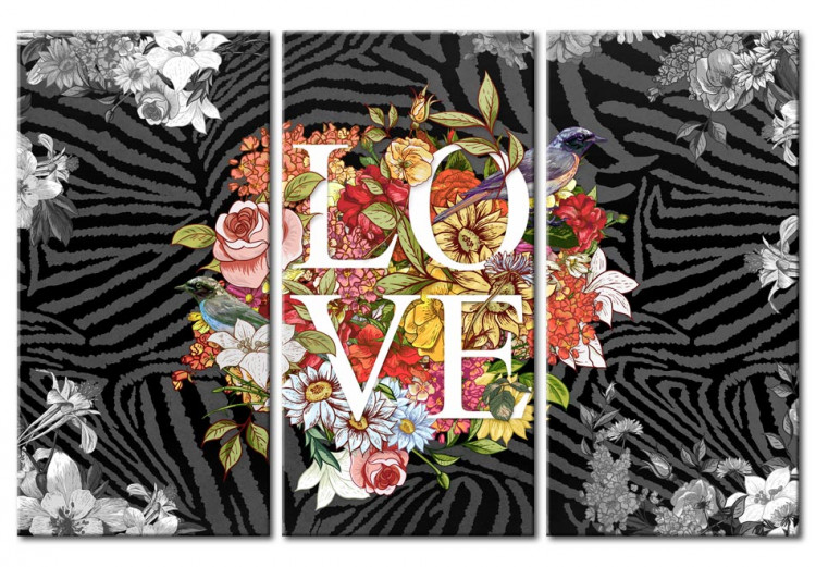Canvas Print Flowers from the heart 55732