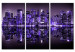 Canvas Print Electrifying violet Manhattan 58332