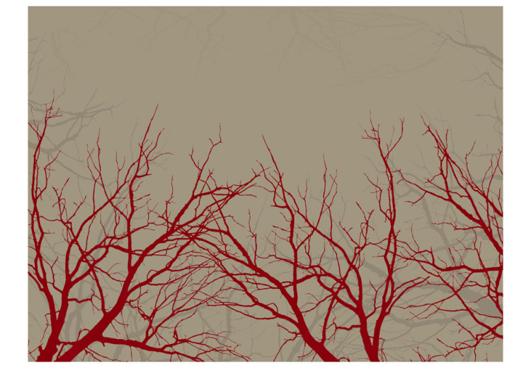 Wall Mural Red-hot branches 60432 additionalImage 1