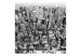 Photo Wallpaper Black and White New York - Architecture with Skyscrapers Captured from a Bird's Eye View 61532 additionalThumb 1