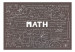 Wall Mural Mathematics - blackboard with writing and mathematical formulas for a room 90332 additionalThumb 1