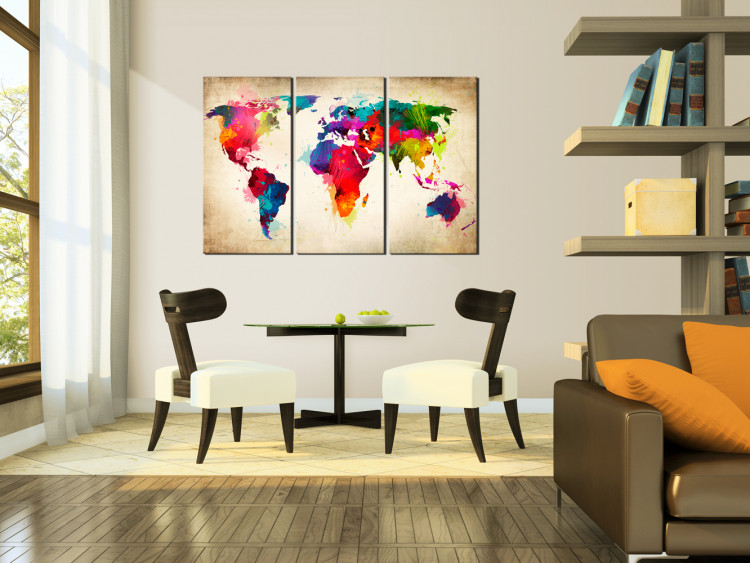 Decorative Pinboard Rainbow continents [Cork Map] 92132 additionalImage 5