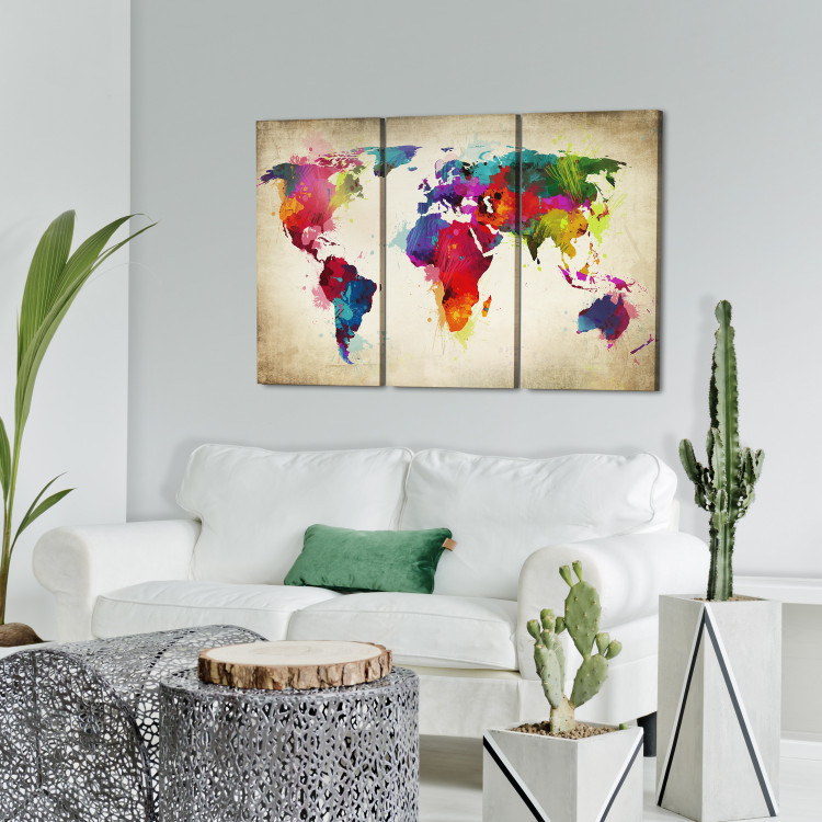 Decorative Pinboard Rainbow continents [Cork Map] 92132 additionalImage 6