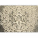 Photo Wallpaper Song of delicacy - beige mandala-type ornaments on a grey background 94932 additionalThumb 1