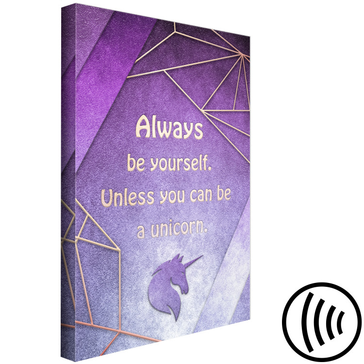Canvas Print Magical Quotes (1-part) - English Quote Against Unicorn Background 114542 additionalImage 6