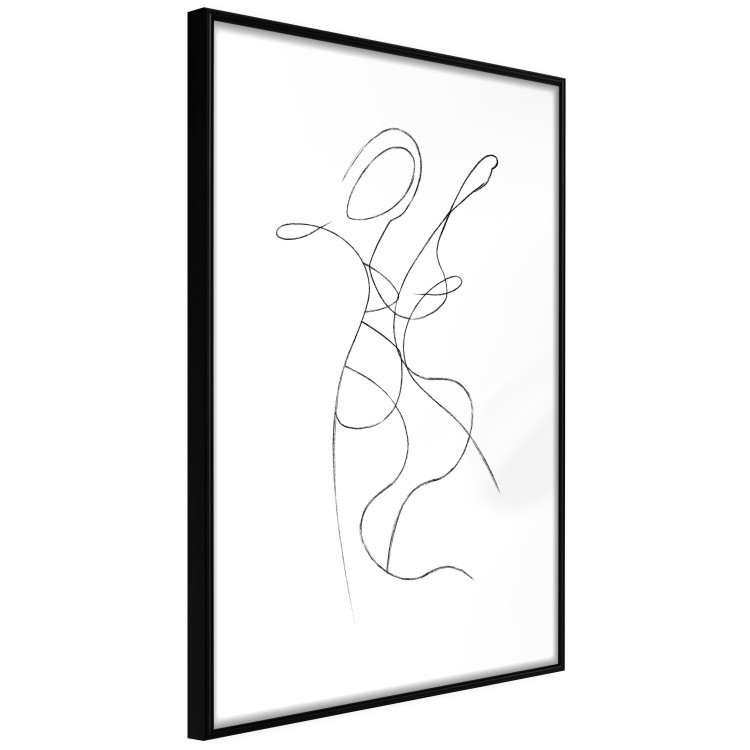 Wall Poster Couple Embrace - black and white romantic composition with lovers 115242 additionalImage 13