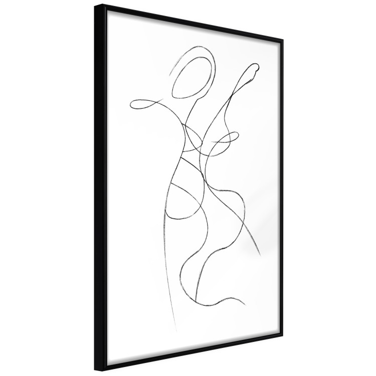 Wall Poster Couple Embrace - black and white romantic composition with lovers 115242 additionalImage 12