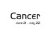 Canvas Cancer sign - modern composition with lettering on white background 117042 additionalThumb 4