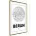 Wall Poster Retro Berlin - black and white map of the capital of Germany with English texts 118442 additionalThumb 14