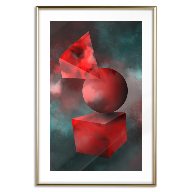 Wall Poster Geometric Cosmos - colorful abstraction with geometric figures 118942 additionalImage 17