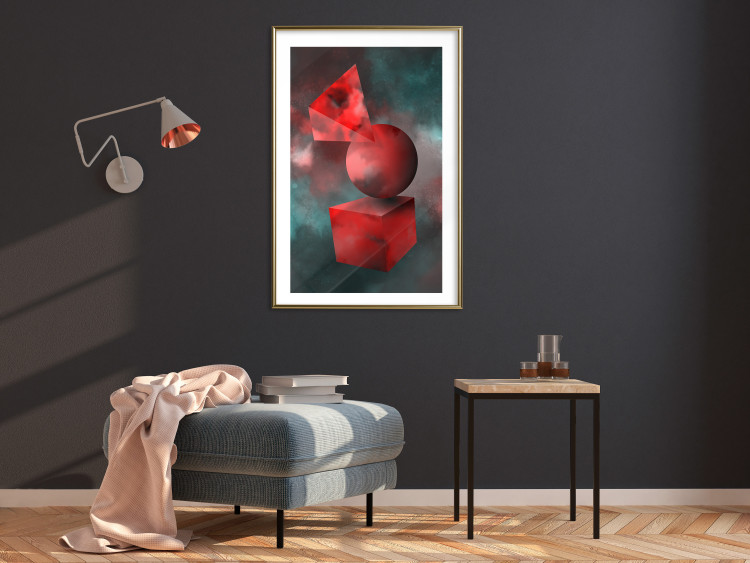 Wall Poster Geometric Cosmos - colorful abstraction with geometric figures 118942 additionalImage 13