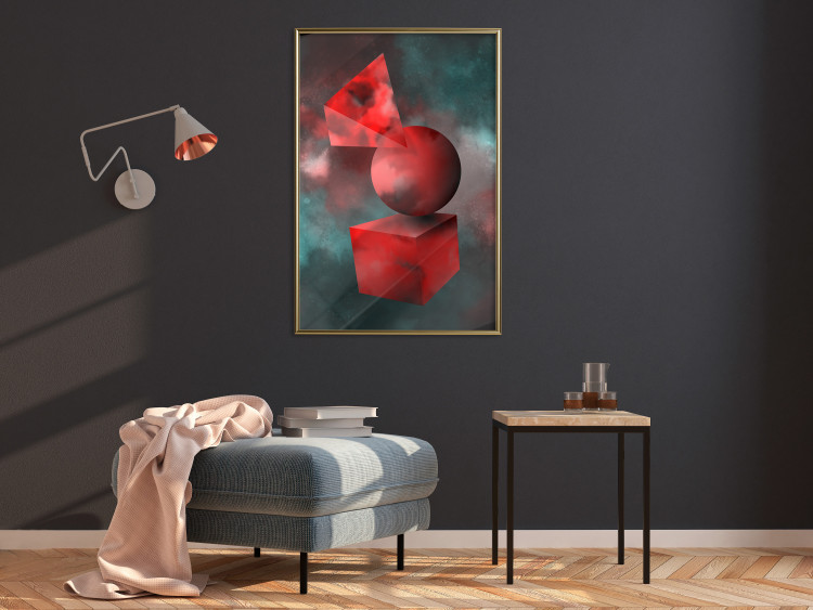 Wall Poster Geometric Cosmos - colorful abstraction with geometric figures 118942 additionalImage 5