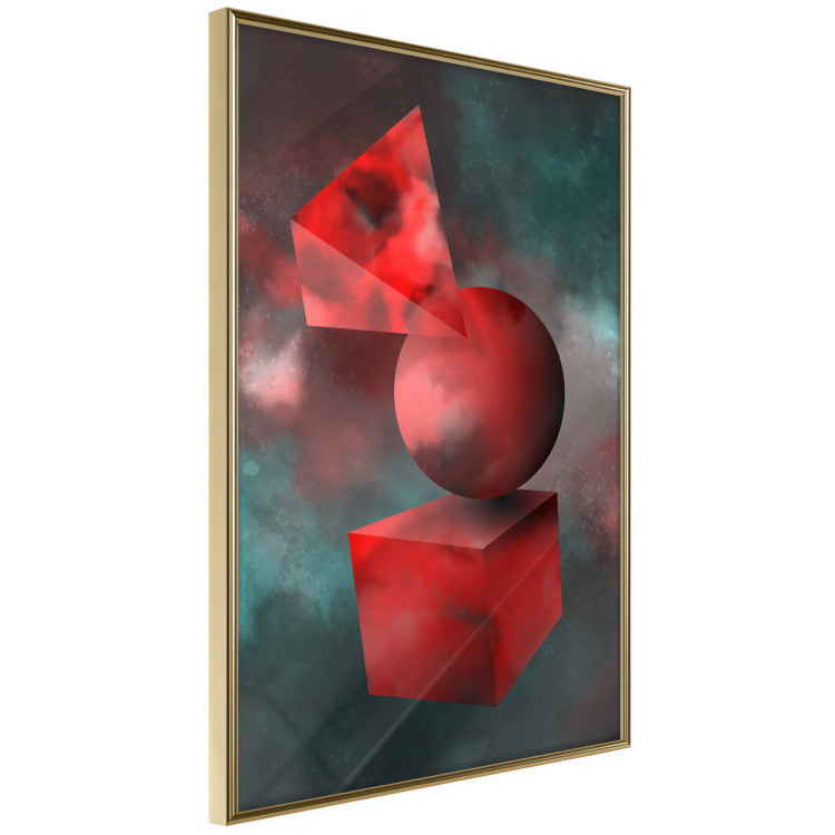 Wall Poster Geometric Cosmos - colorful abstraction with geometric figures 118942 additionalImage 12