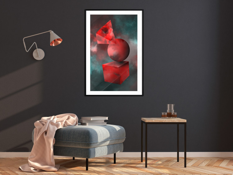 Wall Poster Geometric Cosmos - colorful abstraction with geometric figures 118942 additionalImage 4