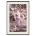 Poster Romantic Ambush - woman against the backdrop of angelic figures in a retro style 122642 additionalThumb 21