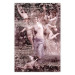 Poster Romantic Ambush - woman against the backdrop of angelic figures in a retro style 122642