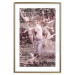 Poster Romantic Ambush - woman against the backdrop of angelic figures in a retro style 122642 additionalThumb 23