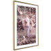 Poster Romantic Ambush - woman against the backdrop of angelic figures in a retro style 122642 additionalThumb 6