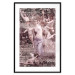 Poster Romantic Ambush - woman against the backdrop of angelic figures in a retro style 122642 additionalThumb 27