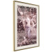 Poster Romantic Ambush - woman against the backdrop of angelic figures in a retro style 122642 additionalThumb 2