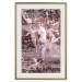 Poster Romantic Ambush - woman against the backdrop of angelic figures in a retro style 122642 additionalThumb 22