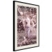 Poster Romantic Ambush - woman against the backdrop of angelic figures in a retro style 122642 additionalThumb 3