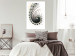 Poster Ecstasy - abstract wave pattern with lashes creating a vortex on a white background 122742 additionalThumb 2