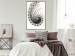 Poster Ecstasy - abstract wave pattern with lashes creating a vortex on a white background 122742 additionalThumb 5