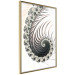 Poster Ecstasy - abstract wave pattern with lashes creating a vortex on a white background 122742 additionalThumb 12