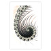 Poster Ecstasy - abstract wave pattern with lashes creating a vortex on a white background 122742 additionalThumb 19