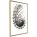 Poster Ecstasy - abstract wave pattern with lashes creating a vortex on a white background 122742 additionalThumb 6