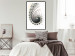 Poster Ecstasy - abstract wave pattern with lashes creating a vortex on a white background 122742 additionalThumb 4