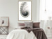 Poster Ecstasy - abstract wave pattern with lashes creating a vortex on a white background 122742 additionalThumb 13