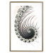 Poster Ecstasy - abstract wave pattern with lashes creating a vortex on a white background 122742 additionalThumb 14