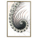 Poster Ecstasy - abstract wave pattern with lashes creating a vortex on a white background 122742 additionalThumb 16