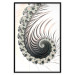 Poster Ecstasy - abstract wave pattern with lashes creating a vortex on a white background 122742 additionalThumb 18