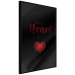Poster Robot Heart - English texts with a red heart on a black background 122942 additionalThumb 10