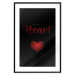 Poster Robot Heart - English texts with a red heart on a black background 122942 additionalThumb 15
