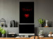 Poster Robot Heart - English texts with a red heart on a black background 122942 additionalThumb 17